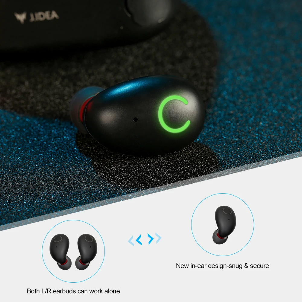 Беспроводные наушники Honsum, Bluetooth 5,0, Bluetooth наушники, IPX7, водонепроницаемая гарнитура, 6D, стерео поддержка, Графен, Смарт соединение