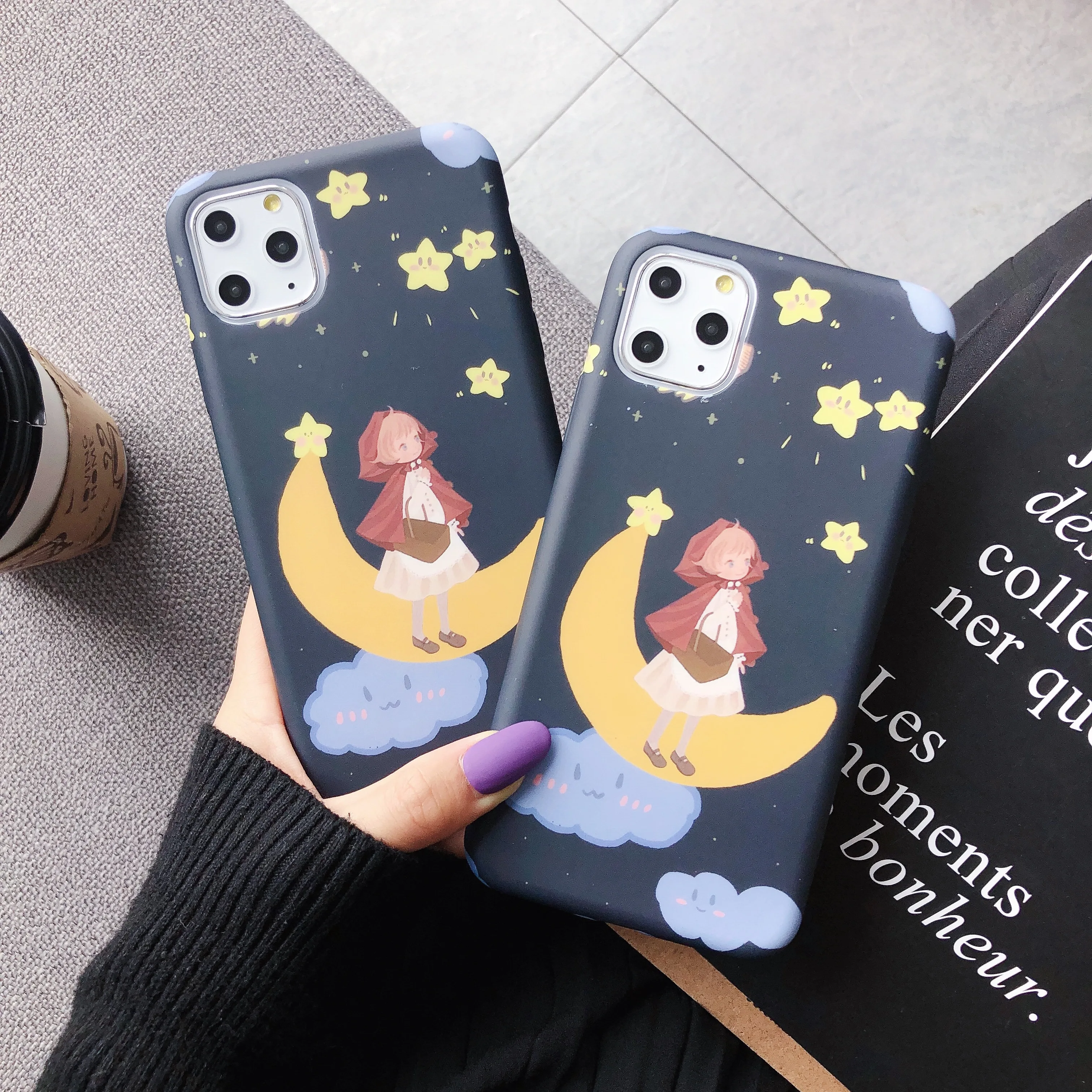 Принцесса и медведь Луна девочка солнце девушка чехол для телефона iPhone X XS 11Pro Max 6s