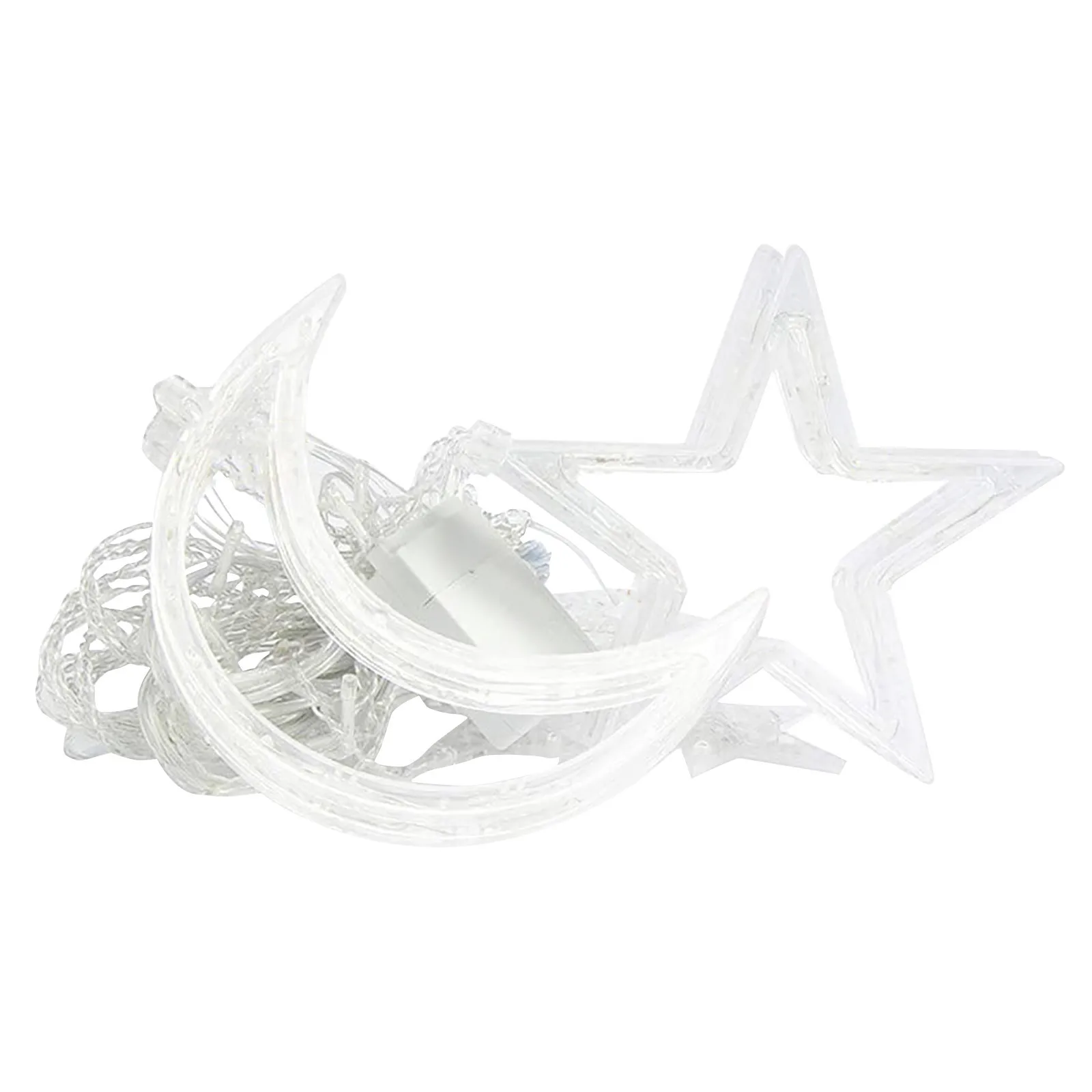 СВЕТОДИОДНАЯ Гирлянда со звездами и луной теплое романтическое праздничное