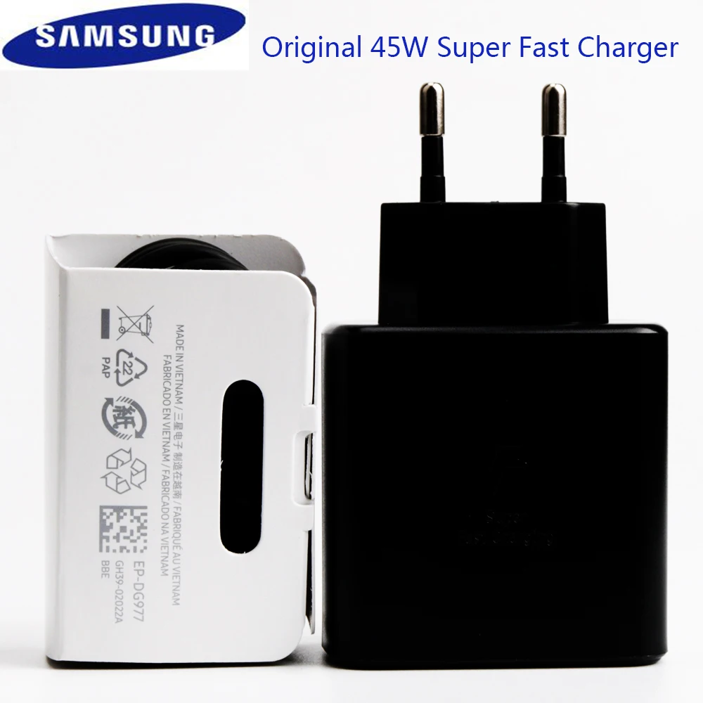 

Samsung Note 20+ Charger 45W USB-C Super Adaptive Fast Charge Charger EP-TA845 For Galaxy Note 10+/20 Ultra/S20/S20 Ultra/S 20+