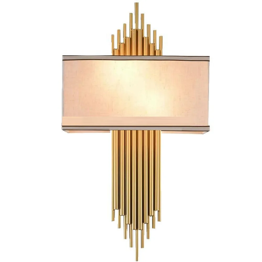 

High quality gold wall lamp modern black white wall lights for home decor