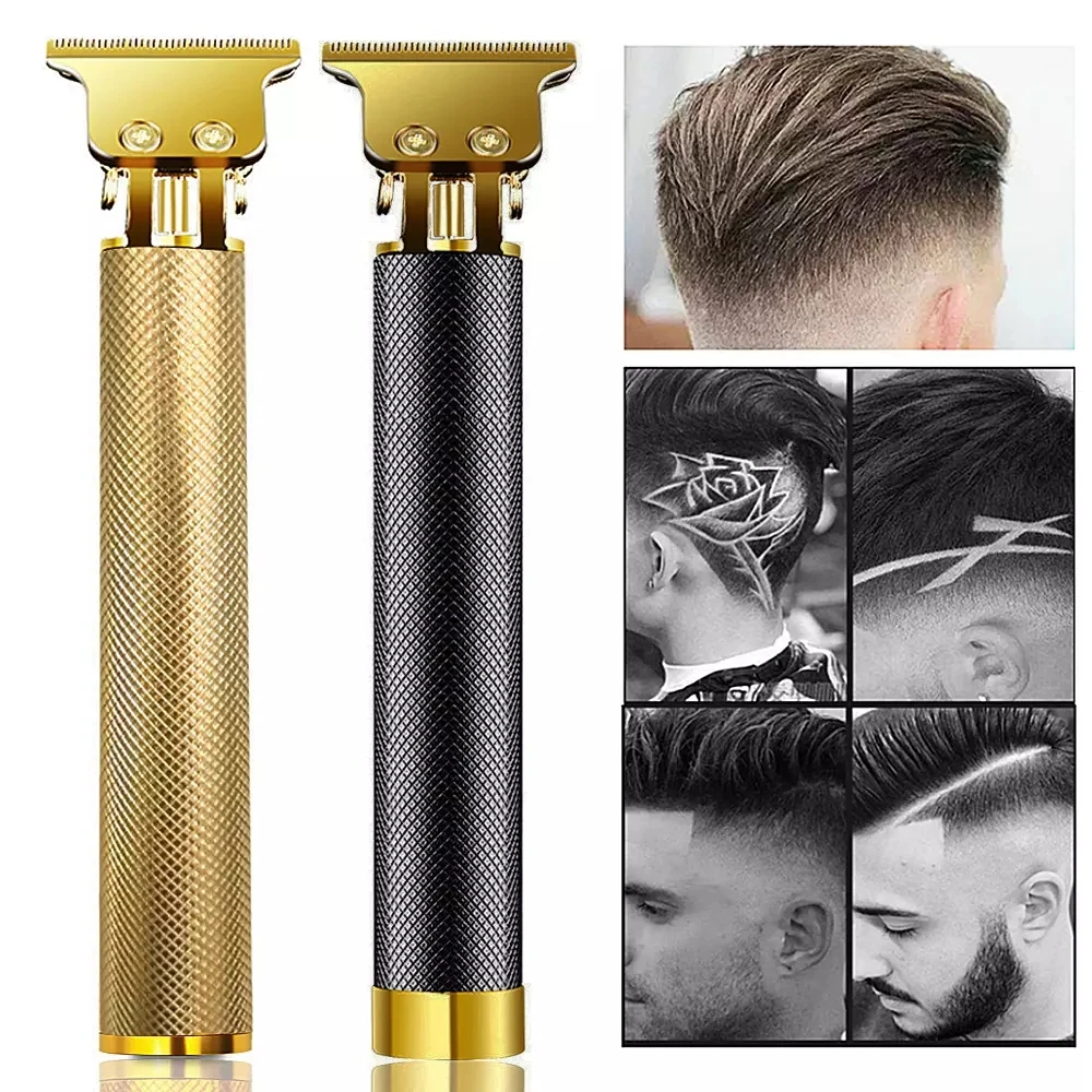 

F Rechargeable USB Ceramic Hair Trimmer Barber Hair Clipper Machine Hair Cutting Beard 0.0mm Bald Haircut Men Styling Tool