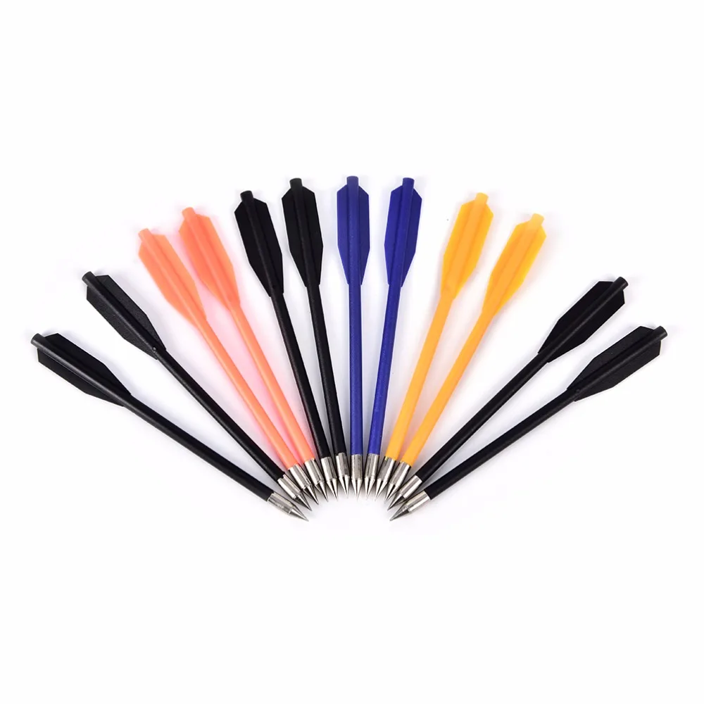 12 шт. тактические стальные стрелы для стрельбы из лука наконечники стрел военные