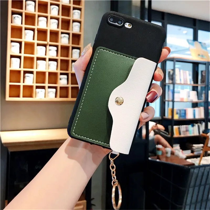 Модные с карманом для карт милый чехол конфетного цвета для huawei Nova 5i 5 4 3i P30 P20 Коврики 10 20 Honor 8X Max 8A 9 9X10 20 Pro Lite