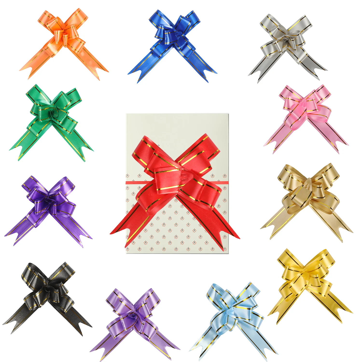 10 шт. Банты ленты для украшения вечерние ков|Рождественские банты| |