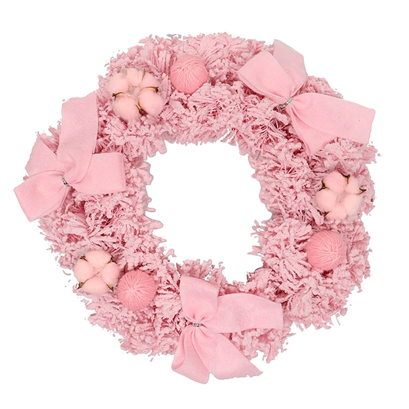 

Artificial Flower Wreaths Pink Floral Wreath for Front Door Wall Wedding Home Decor Indoor and Outdoor Decorations