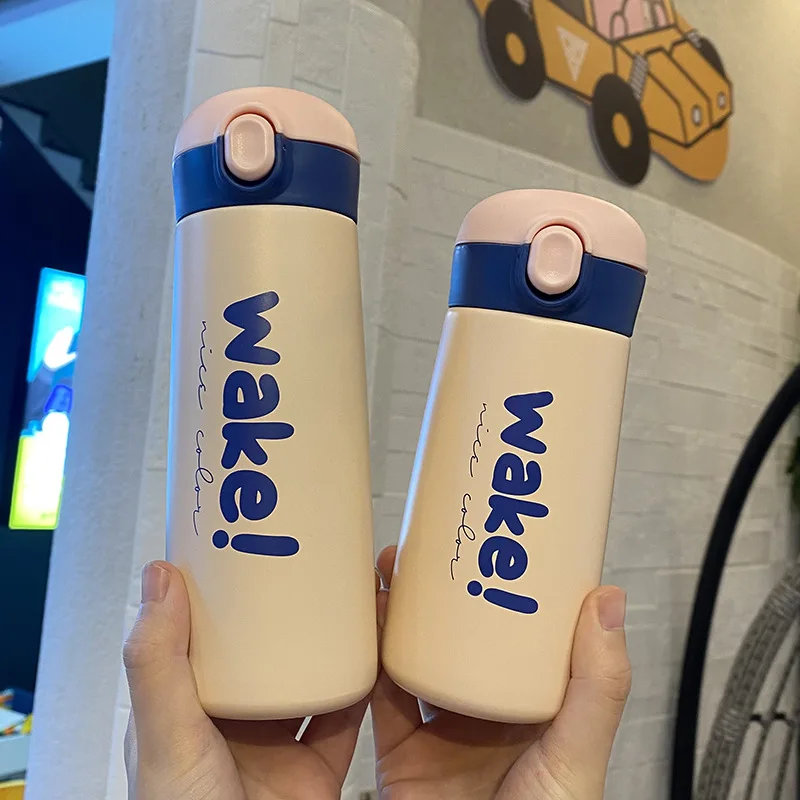 

Simple Bouncing Vacuum Cup Ladies Stainless Steel 2021 New Creative Water Cup Hydro Flask Cute Water Bottle Kawaii Bottle