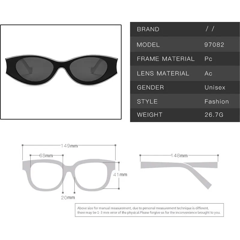 

2021 New Brand Colorful Sunglasses Women Men Retro Sexy Cat Eye Ladies Sun Glasses UV400 Female Luxury Oculos De Sol