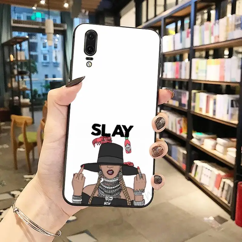 

Afro Girls Black Women Art shell Phone Case For Huawei honor Mate P 10 20 30 40 Pro 10i 9 10 20 8 x Lite