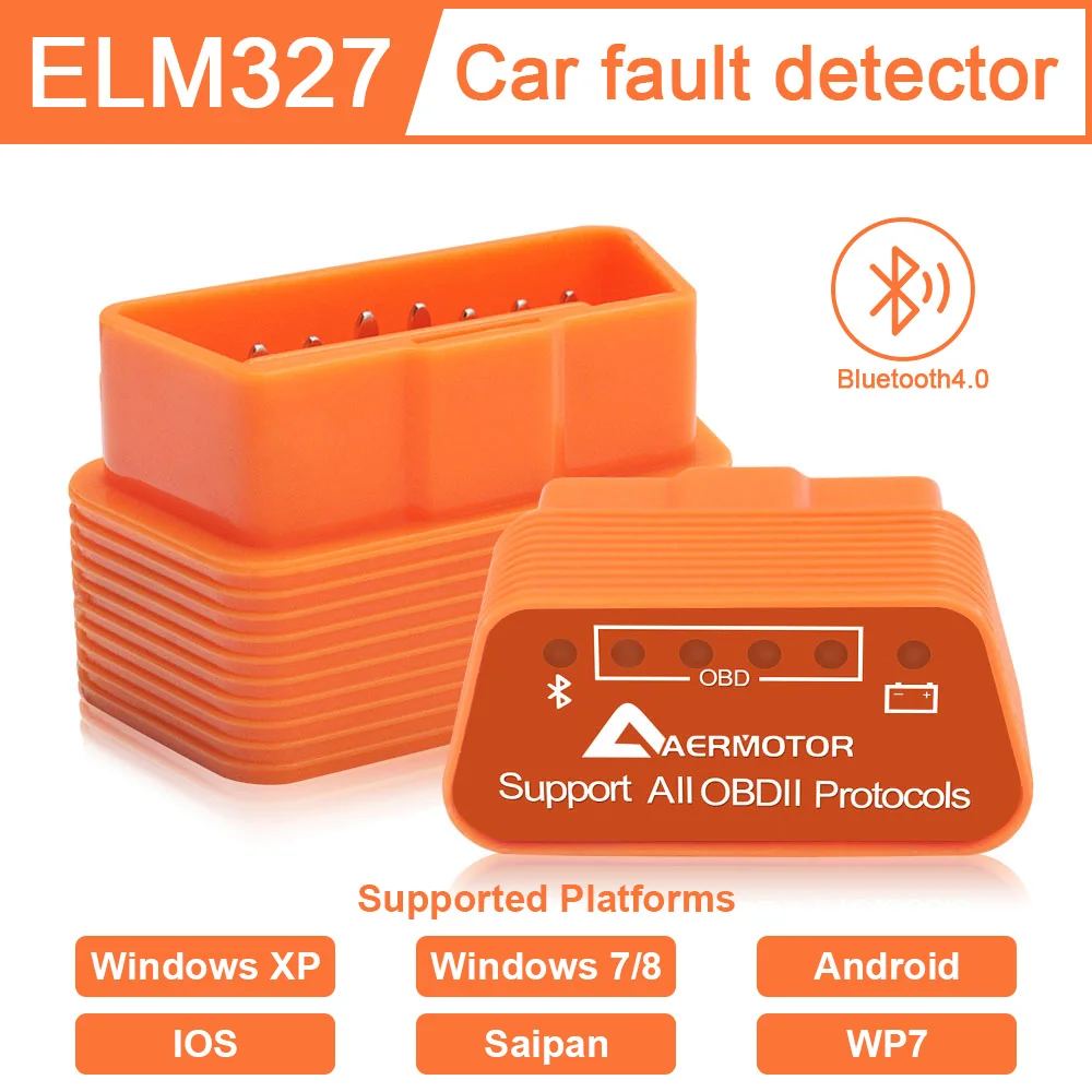 Диагностический прибор aerмотор ELM327 OBD поддержка всех процедур OBD2 диагностика