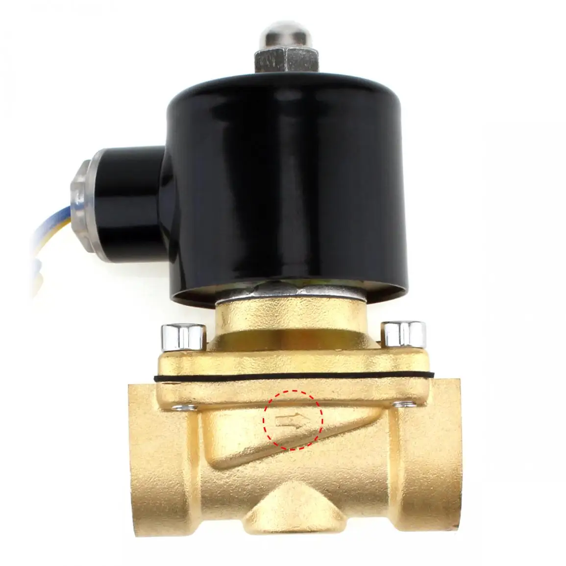 Электромагнитный клапан DC 12 В 3/4 &quotNPT N/C Латунный нормально закрытый