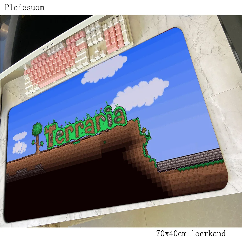 Коврик для мыши terraria, коврик для мыши для компьютерных игр, 700x400x3 мм, padmouse, подарок на Хэллоуин, коврик для мыши, эргономичный гаджет, коврики для офисного стола