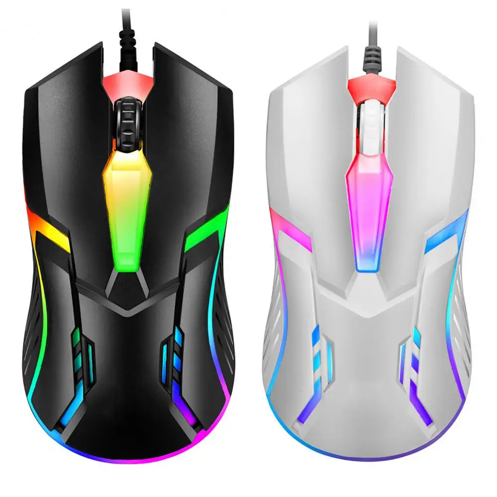 

S1 Wired Mouse Sensitive Shock-proof RGB Light 1600DPI USB Gaming Mouse for Office