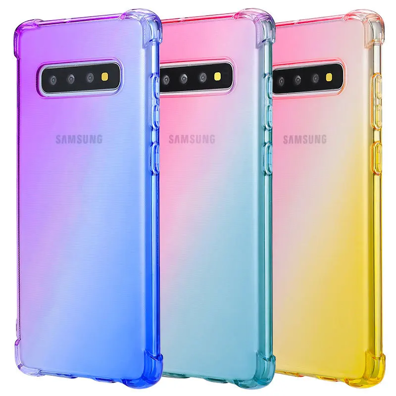 Градиентный мягкий чехол для телефона из ТПУ galaxy samsung J6 plus prime J2 2017 pro J4 j7 j5 j8 j730 2018