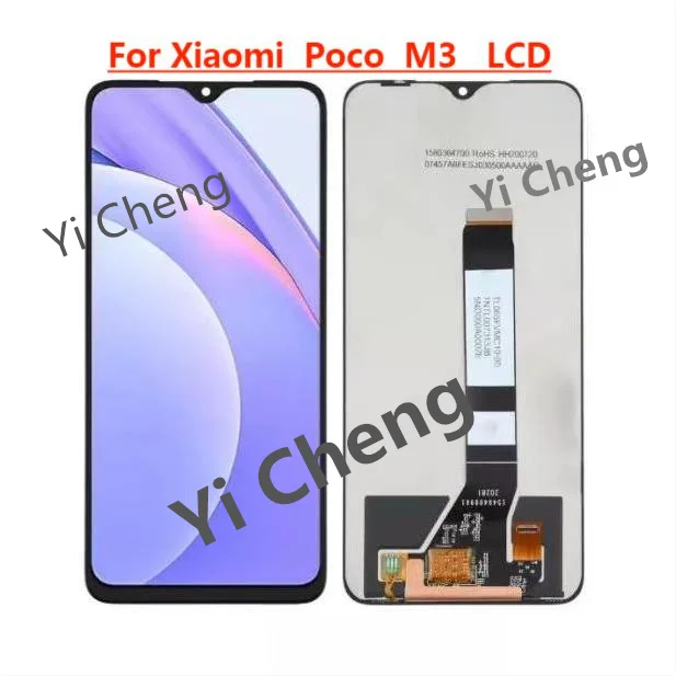 

ЖК-экран 6,53 дюйма M2010J19CG для Xiaomi Poco M3, ЖК-дисплей, сенсорный экран, дигитайзер в сборе, Замена для Xiaomi Poco M3, ЖК-экран