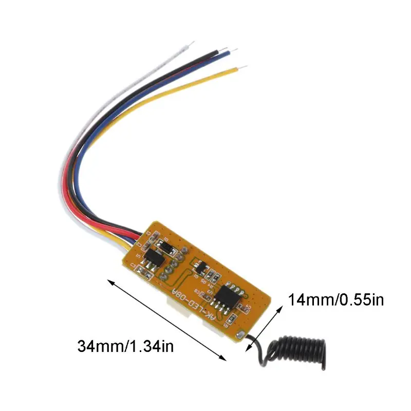 1 Набор 5 V 12 433 МГц RF пульт Управление переключатель 2CH мини светодиодный