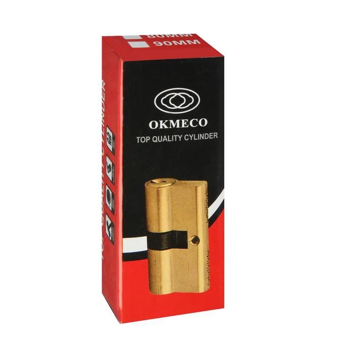 Цилиндровый механизм 60 мм с вертушкой английский ключ 5 ключей цвет золото -