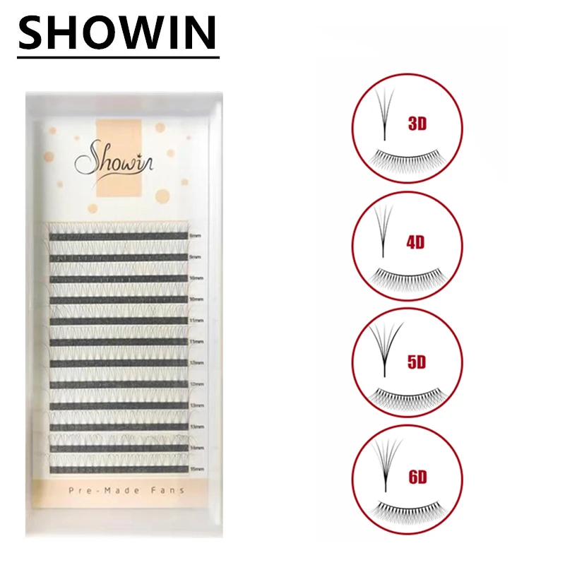 Ресницы Premade Fans Lashes норковые ресницы для наращивания искусственные Cils Макияж