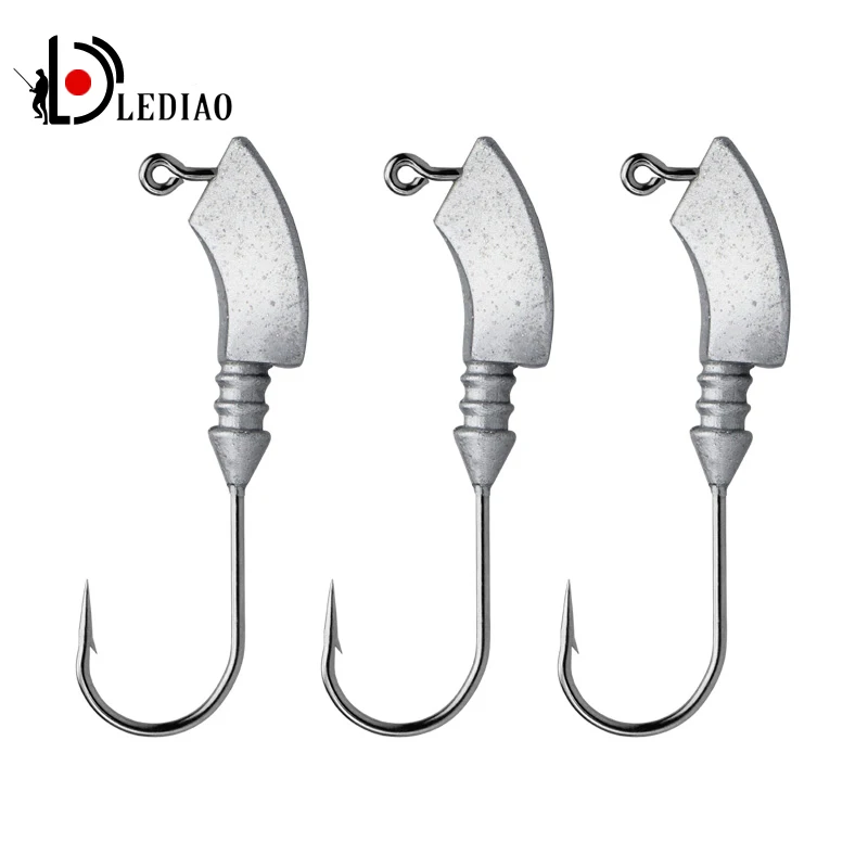 LEDIAO 3 предмета в комплекте под змеиную кожу Приманка со свинцовым бронзовых