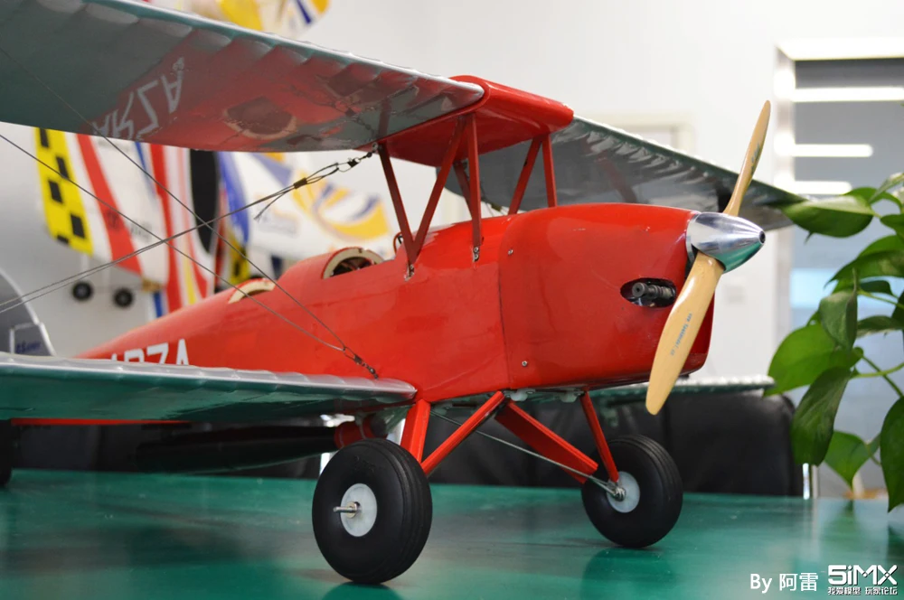 De habilland DH82a Мини Тигр Мотылек RC самолет биплан 980 мм размах крыльев лазерная резка набор из пробкового дерева модель/деревянный план