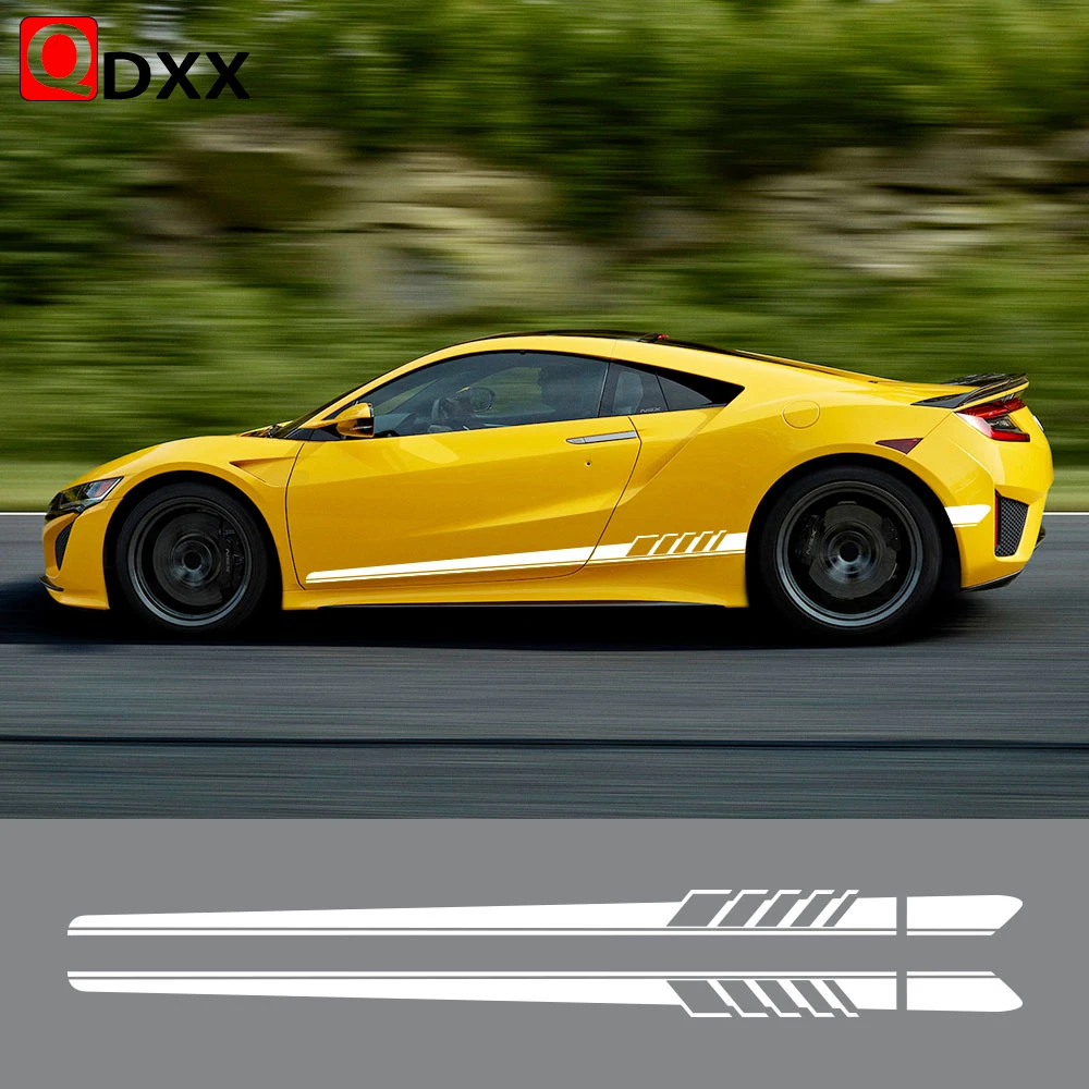 

2PCS Car Door Side Stickers For Acura CDX ILX MDX V6 Aspec NSX RDX RL RLX TL TLX TLX-L TSX ZDX Auto Accessories Vinyl Film Decal