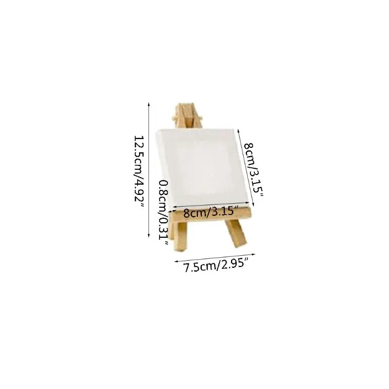 

Mini Wood Easel Set For Painting Drawing School Student Artist Supplies