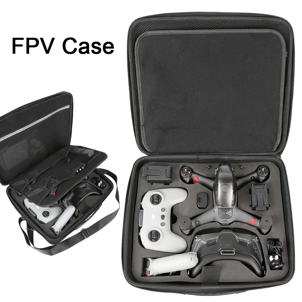 

Чехол для переноски DJI FPV Combo Drone, дорожная сумка для хранения, подходит для всех Fly More Kit и аксессуаров для контроля движения