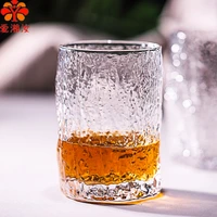 aixiangru japanese hammer eye pattern whiskey glasscreativetree pattern juice water glasswine glassesmugstarbucks cup