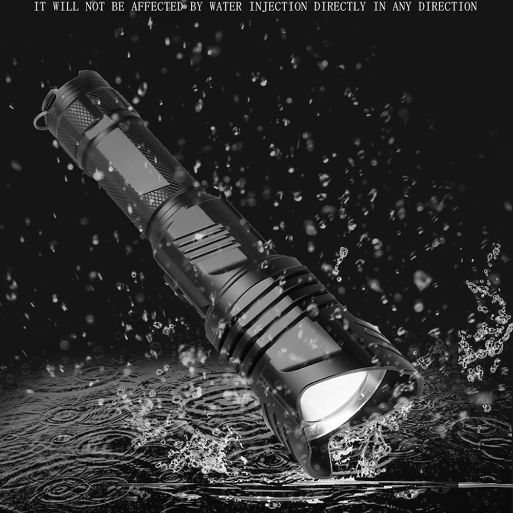 Самый мощный светодиодный фонарик XHP90 с двойным объективом масштабируемый