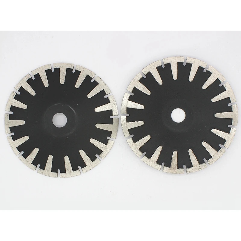 

2Pcs 115mm T-Segmented Concave Blade Diamond Blade for Curved Cutting Turbo Rim 4.5Inch Granite Stone Cutting Tools