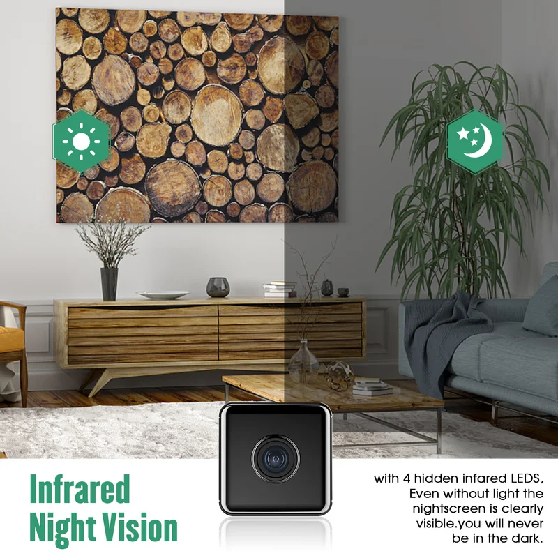 Беспроводная IP-камера W10 Full HD 1080P Wi-Fi датчик движения угол 90 градусов несколько