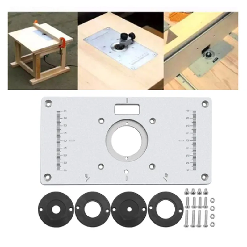 Многофункциональный фрезерный стол вставная пластина деревообрабатывающие