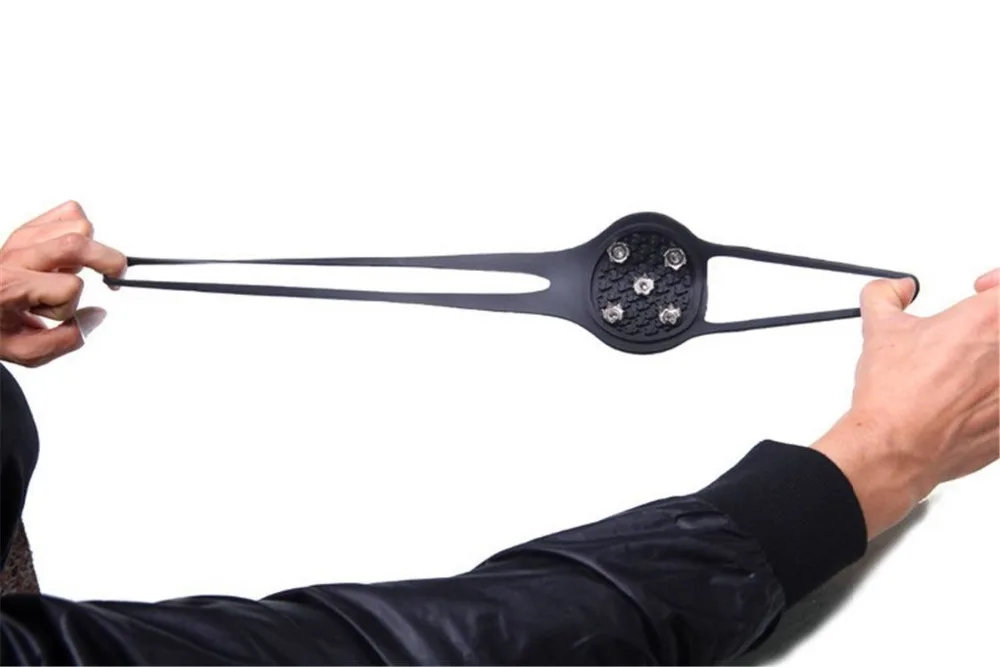 

Walfos Winter Ice Crampons- Safety Anti Slip Ice Gripper Snow Ice Spike Grip Camping Climbing - Traction Cleats For Snow And Ice