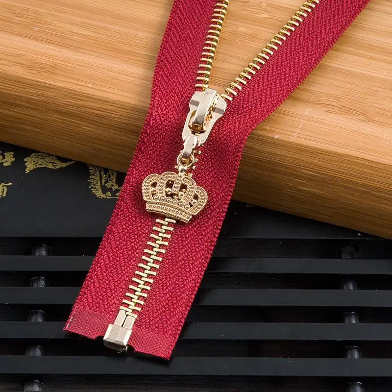 Молния с одним открытым концом № 5 медные зубья двойное открытие Декоративная