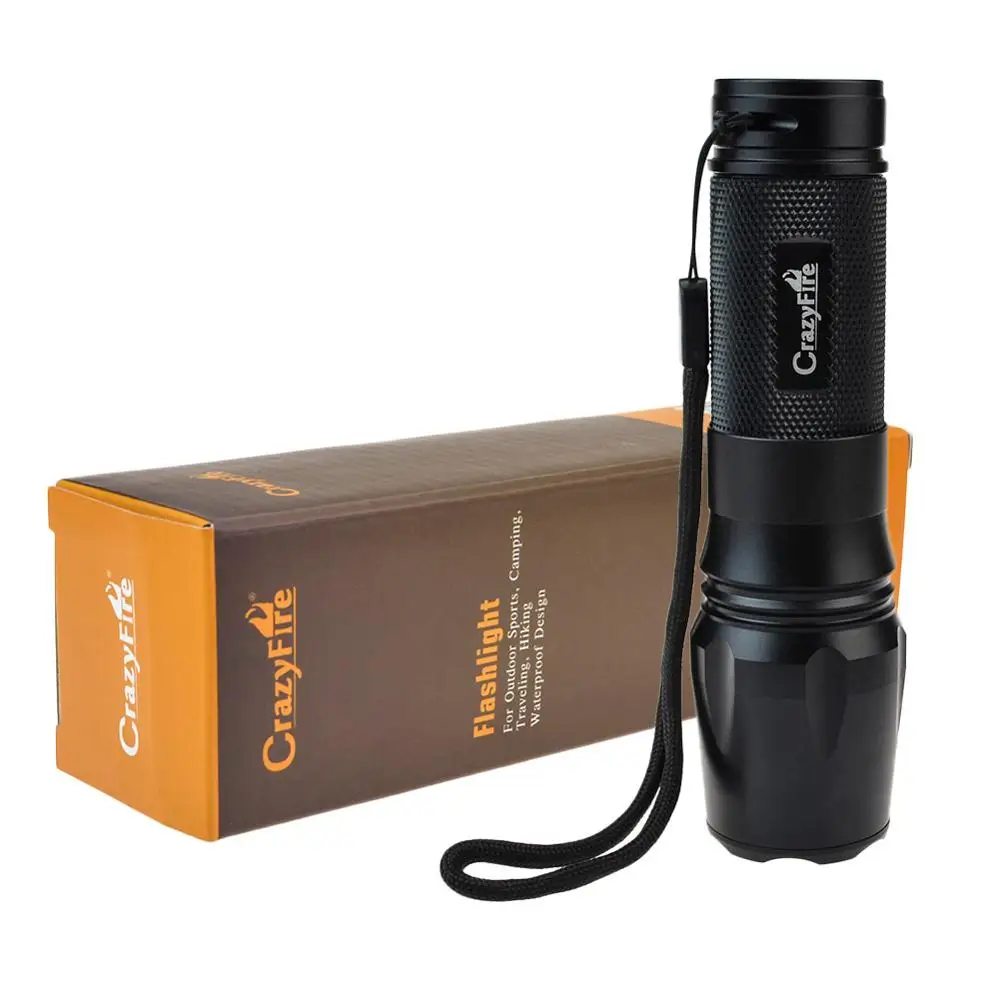 CrazyFire супер яркий фонарик для фар 3 режима масштабируемый головной кемпинга бега