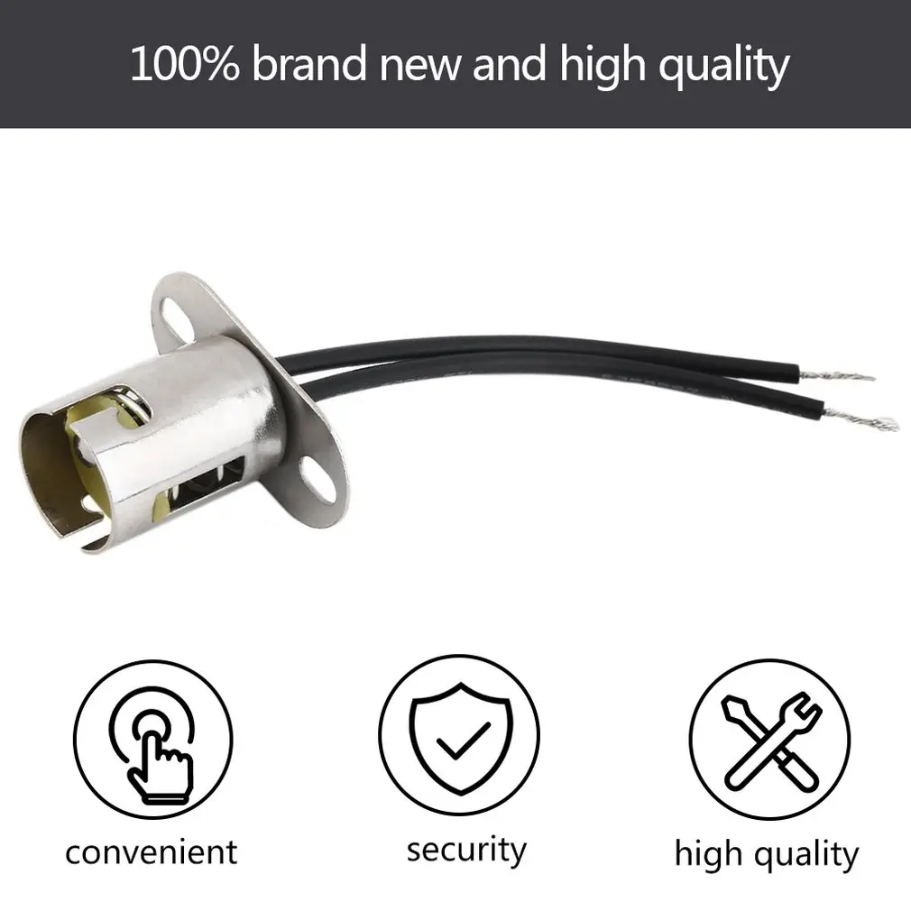 1157 BA15D светодиодный светильник цоколь держатель лампы кабель провод разъем