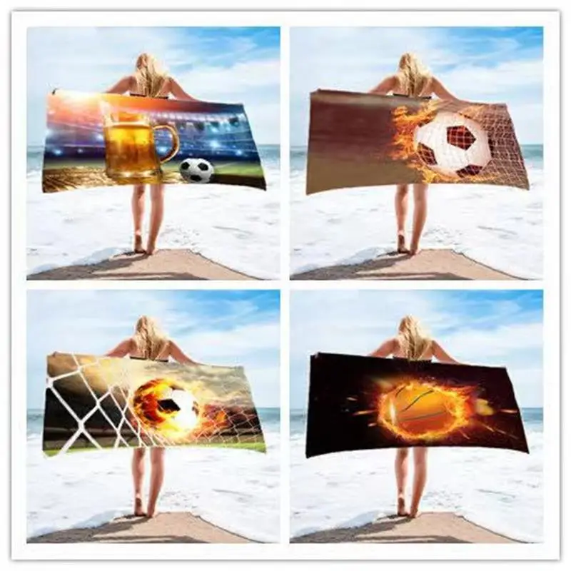 

New sports basketball beach towel microfiber towel Bohemia beach towel bathroom supplies adult travel towel quick-drying