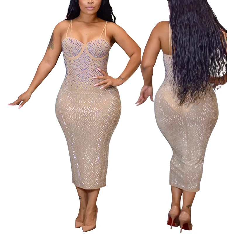 

Womens Dress Bodycon Clubwear Sleeveless Sundress Slim Dress