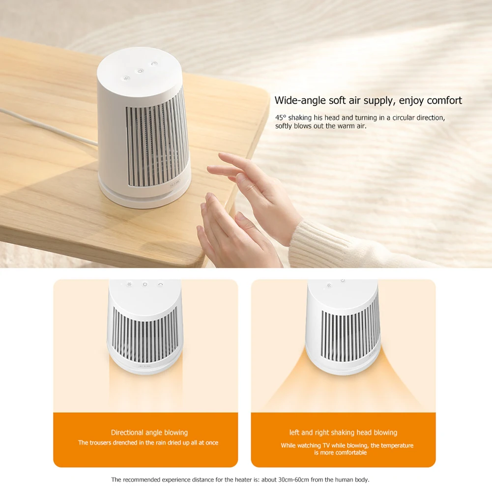 

600W Xiaomi Mijia Electric Heater Desktop Mini Heater Fan Heating Warmer Machine For Home Office