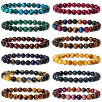 tiger eyes beads for natural bracelets natural stone therapy jewelry magnetic hematite reiki healing energy bracelets women men