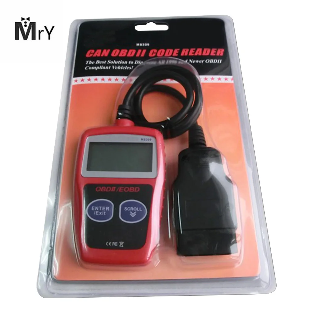 Считыватель кодов автомобиля MS309 CAN BUS OBD2 диагностический инструмент EOBD OBD II MS 309
