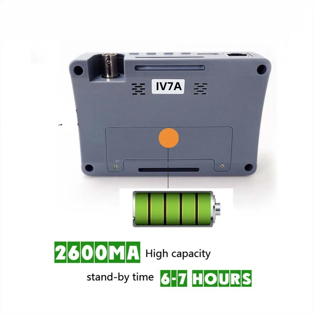 IV7A 4 3 дюймовый HD AHD CCTV тестер монитор 1080P тестирование аналоговой камеры PTZ UTP