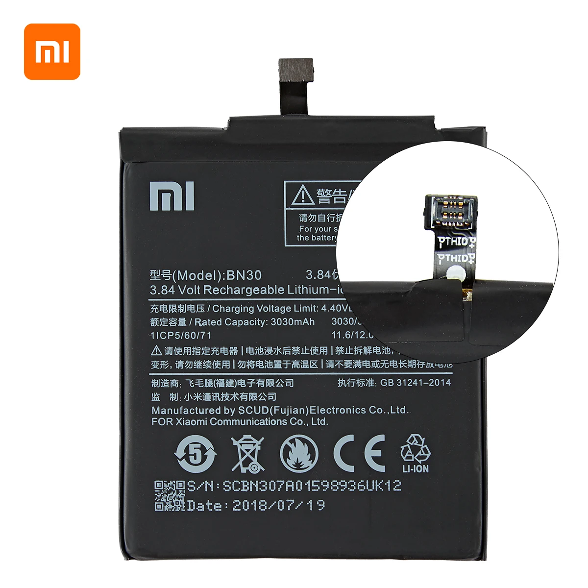 Оригинальный аккумулятор Xiao mi 100% BN30 3120 мАч для Xiaomi Redmi 4A Redmi4A сменные батареи