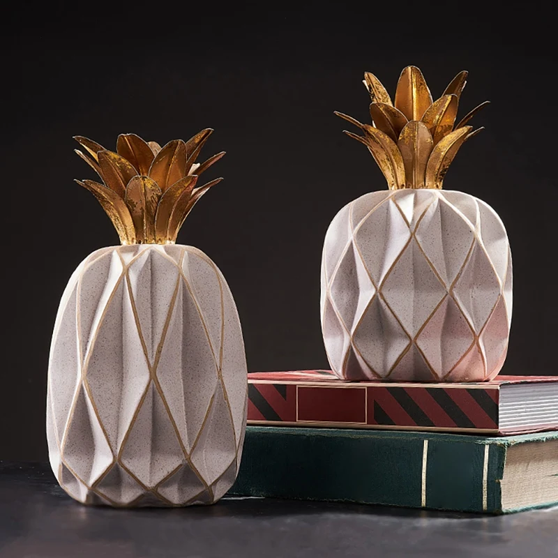 

Pineapple Style Shaped Resin Decorative Crafts Living Room Desktop Home Decor Accessories Art Gift
