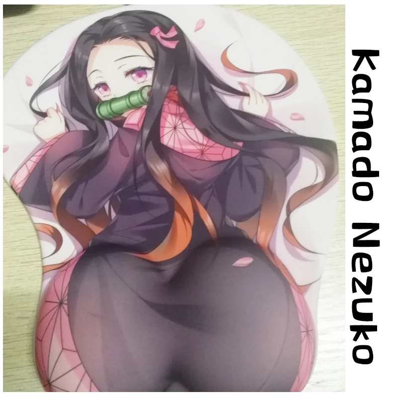 

Anime Demon Slayer Kimetsu no Yaiba Kamado Nezuko 3D Soft Gel Gaming Mouse Pad Ergonomic Mousepad with Wrist Support