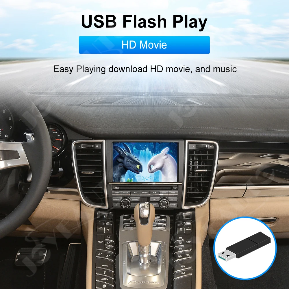 

JoyeAuto For Porsche 911 gt3 Boxster Cayenne Macan Panamera PCM 3.1 Wireless Apple Carplay Android Auto Dongle Car Retrofit Box
