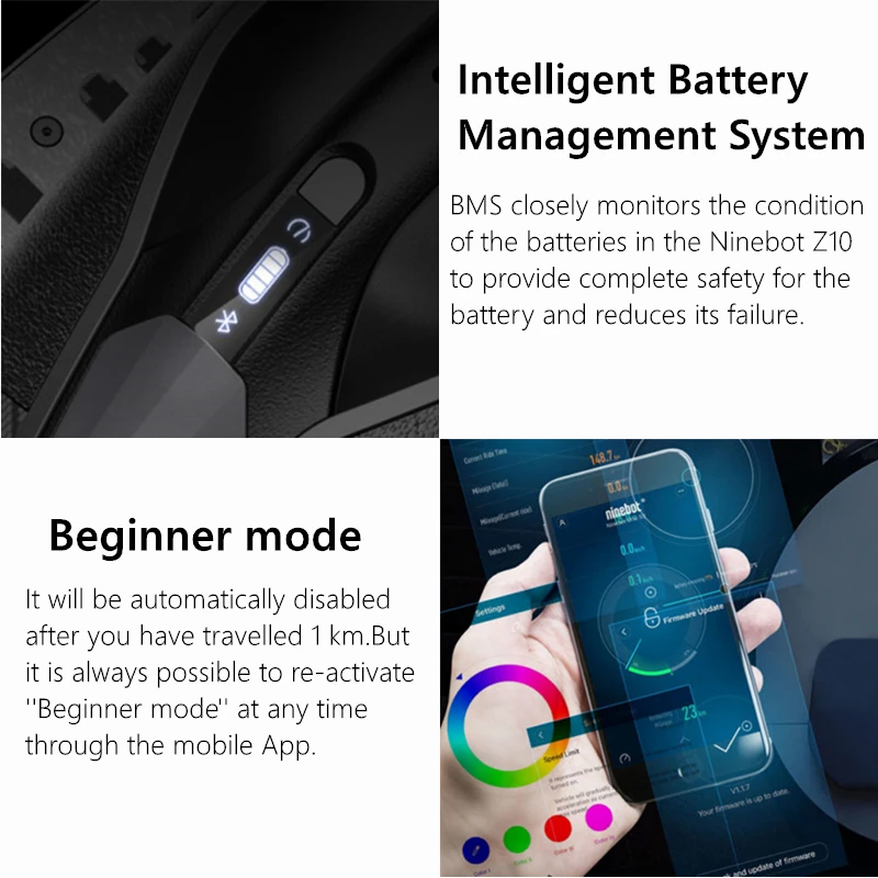 Оригинальный самобалансирующийся скутер PL STOCK Ninebot One Z10 Одноколесный