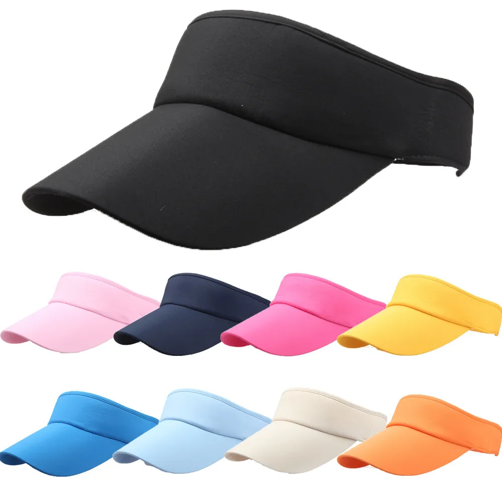 

Tennis Caps Men Women Adjustable Sport Headband Classic Sun Sports Visor Hat Running Cap Tennis Beach Hat Outdoor Hat