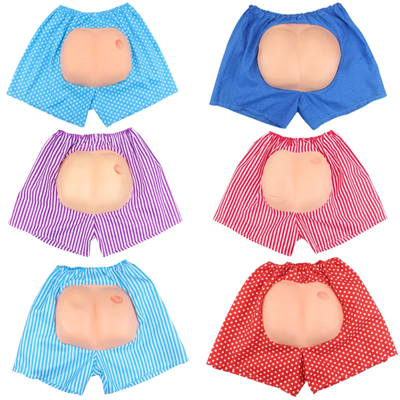 

Красочные шорты с открытой попой, сувениры вечерние, игрушки-антистресс, универсальные Смешные приколы, розыгрыши, антистресс, Хэллоуин