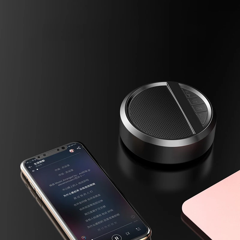 Мини bluetooth-динамик Portble A3 беспроводной уличный динамик круглая колонка диктофон